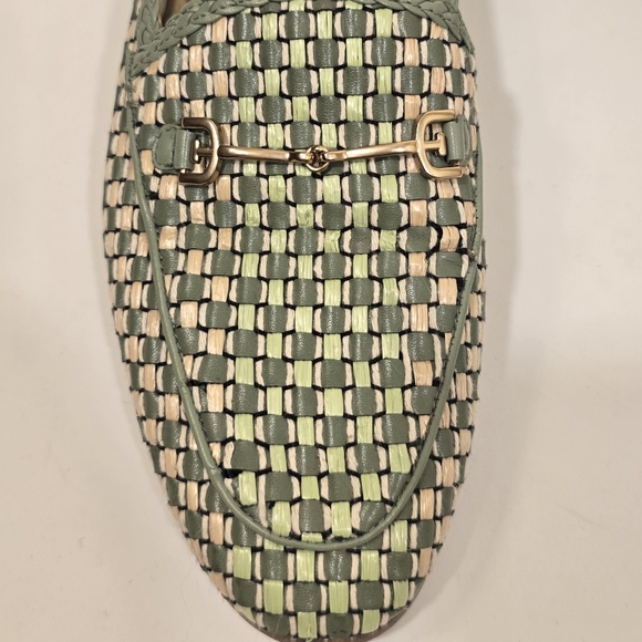 Sam Edelman Laurel Soft Jade Woven Leather Loafers Sz. 6.5 - Picture 13 of 16